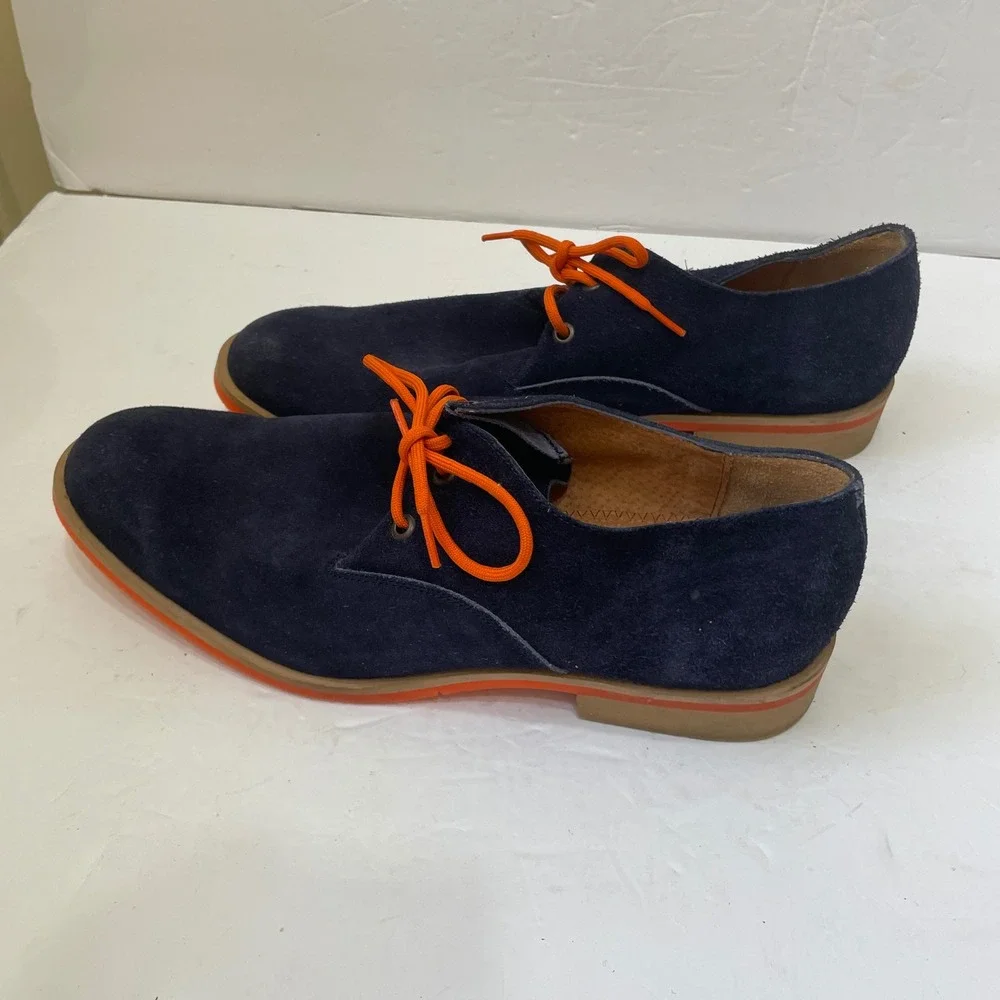 J.D. FISK SUEDE OXFORDS IN NAVY BLUE